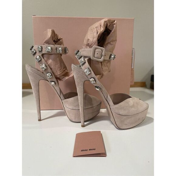 Miu Miu Platform Sandals Size 39 - Picture 3 of 14
